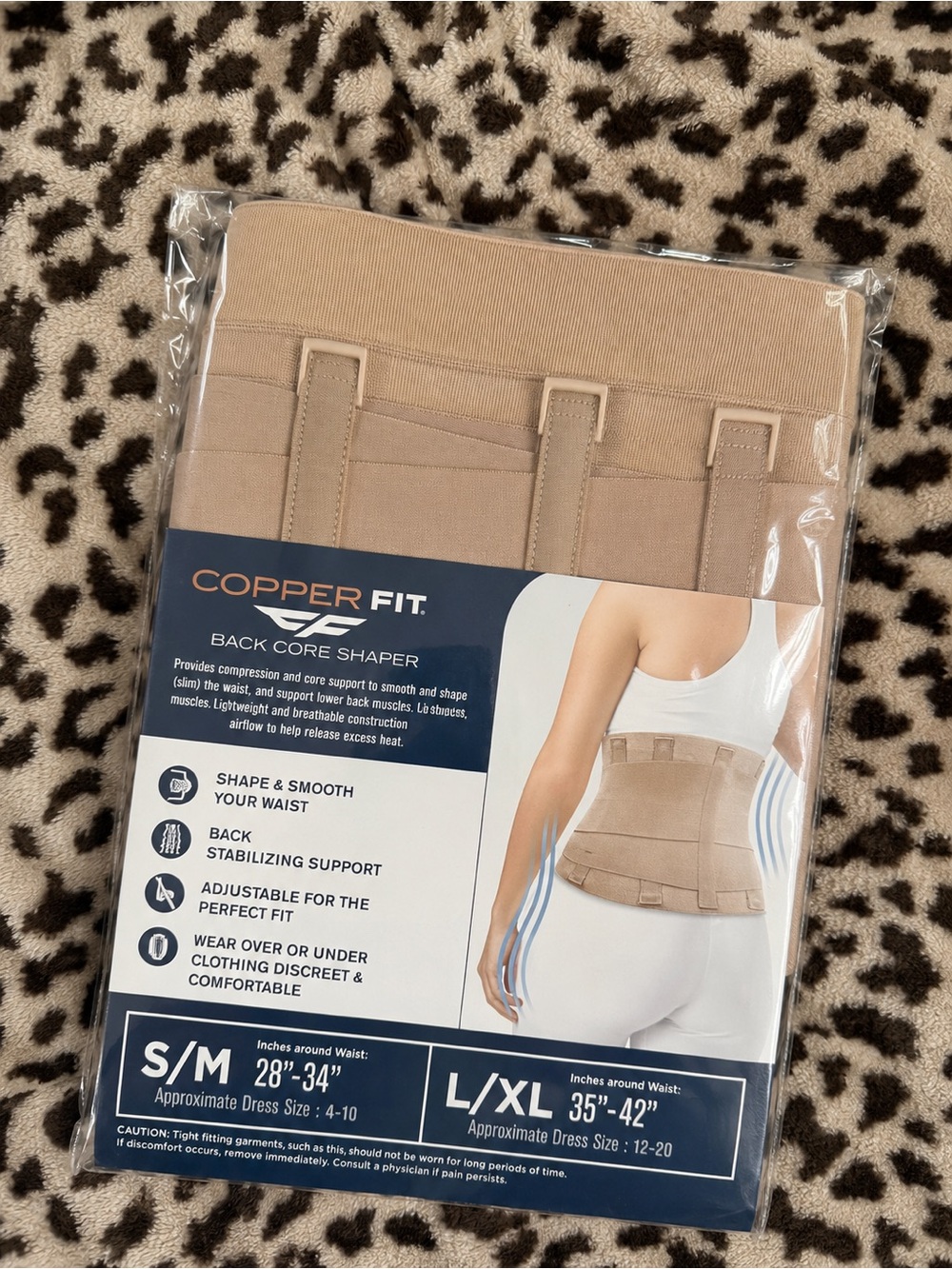 Hanes Blue Waist Support Packaging - L/XL